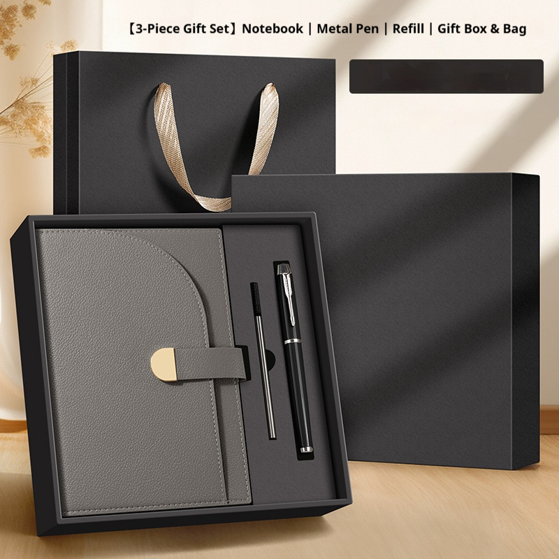 Stylish Personalized 3pcs Notebook with Pen Gift Set for Employee Appreciation BusinessGift Set