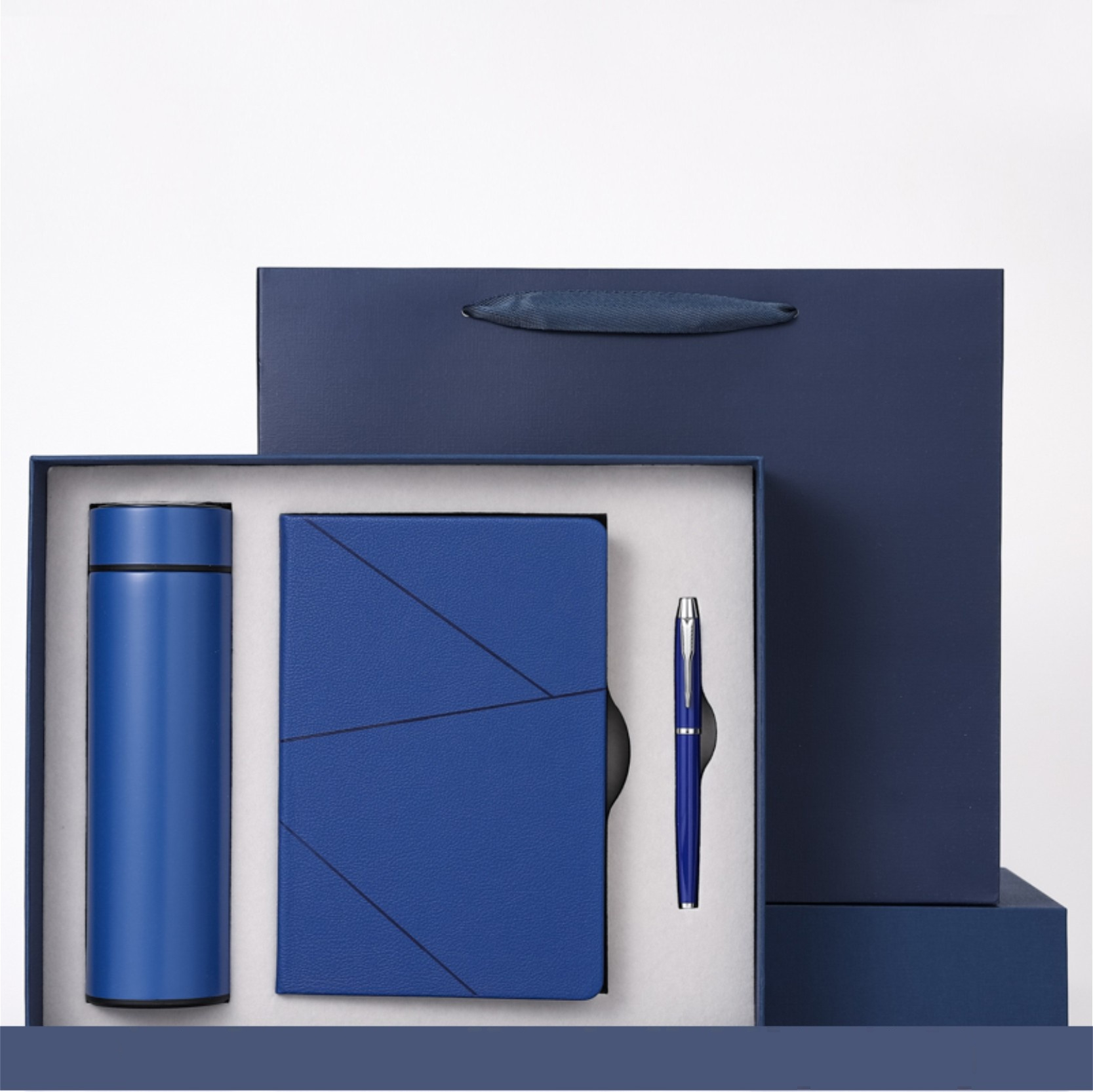 Deluxe Personalized 3pcs Premium Notebook with Pen Thermal Flask Set for Wedding Guest Souvenirs ExecutiveGift Set