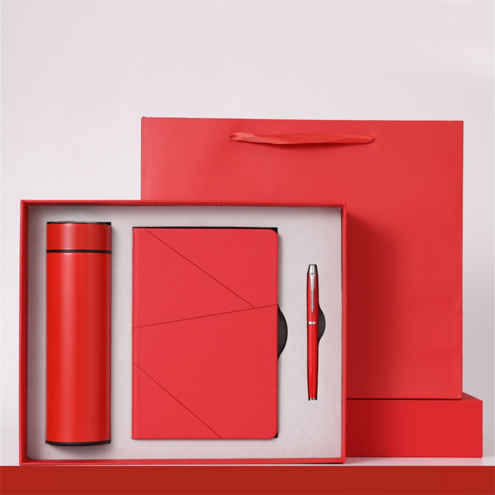 Bulk Promotional Stationery Notebook with Pen Vacuum Cup with Custom Logo Promotional Gift Set