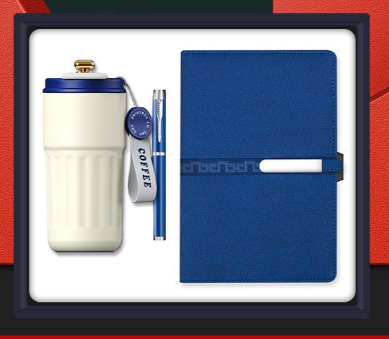 Personalized Wholesale Giveaway School Office Supplies Notebook Pen Flask Set Corporate Promotional Gif Set
