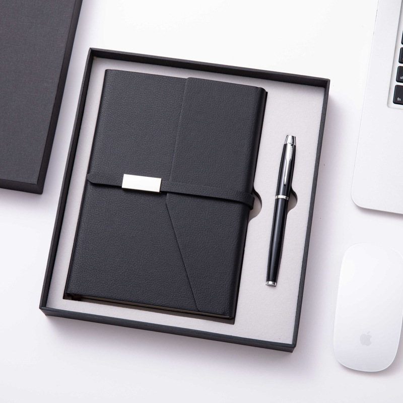 Cheap Promotional Corporate Branding Gift Set Notebook with Pen