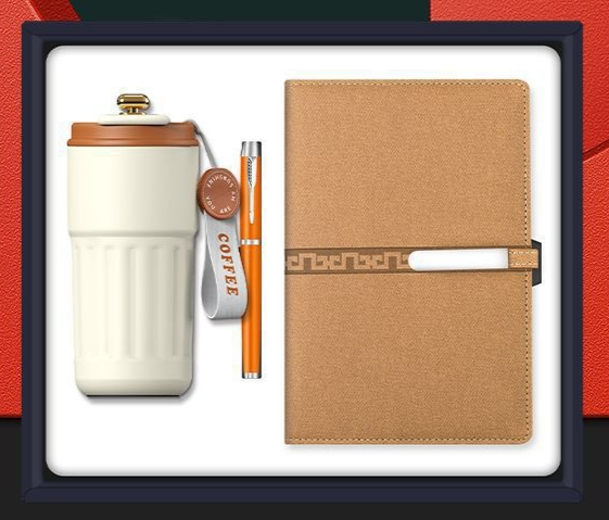 Promotional Promotional Stationery Notebook with Pen Vacuum Cup with Custom Logo Promotional Gift Set