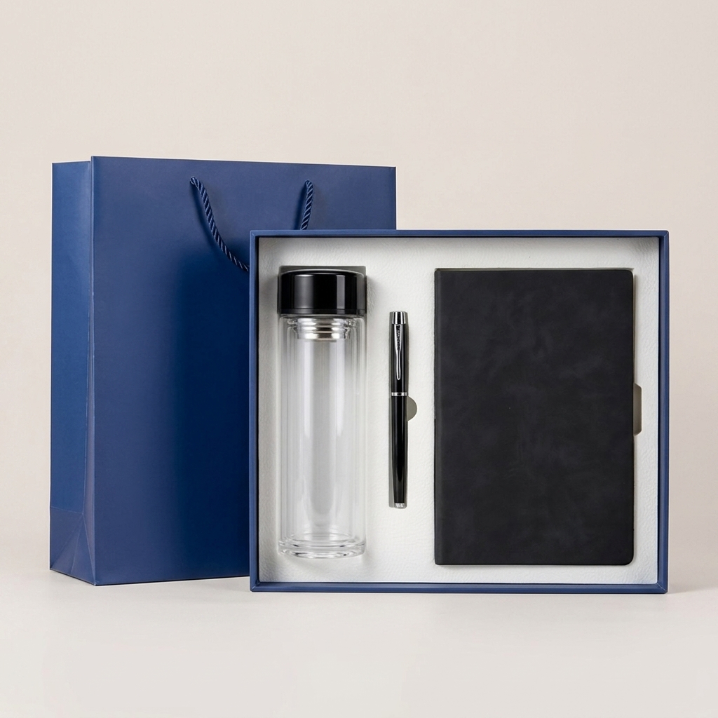 Customized Gift Stationery Notebook Set for Business and Office Use Insulated Cup Set with Notebook and Pen