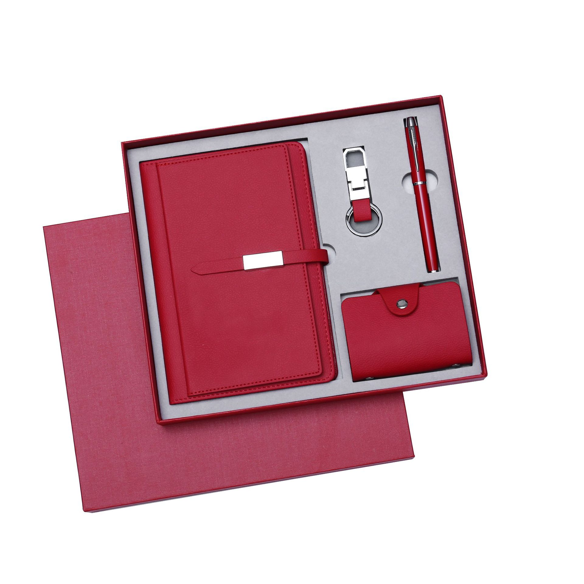 High Quality Luxury Corporate Gift Set Notebook Pen Card Holder USB Drive with Custom Logo
