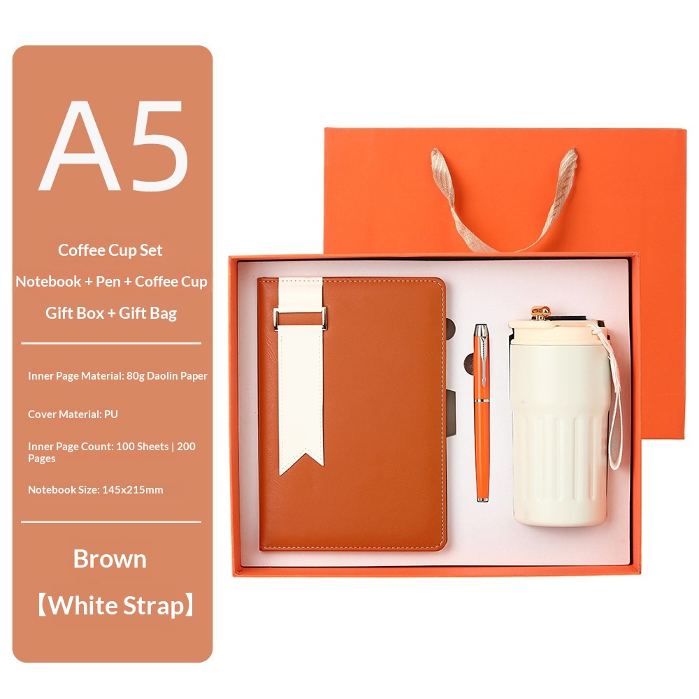 Elite Personalized Office Stationery Stainless Steel Vacuum Thermos Pen Executive Business Gift Set